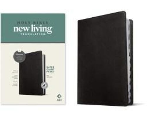 Nlt Super Giant Print Bible, Filament Enabled (Leatherlike, Black, Indexed, Red Letter)