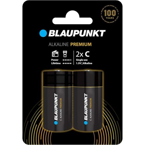 BLAUPUNKT piles C alcalines PREMIUM, paquet de 2