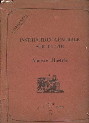 Instruction Générale Sur Le Tir - Annexe Illustrée - Confidentiel