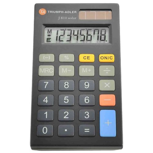 Triumph Adler calculatrice de poche J-810 solaire