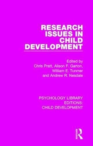 Research Issues In Child Development