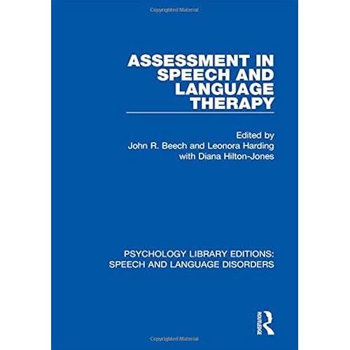 Assessment In Speech And Language Therapy (Psychology Library Editions: Speech And Language Disorders)
