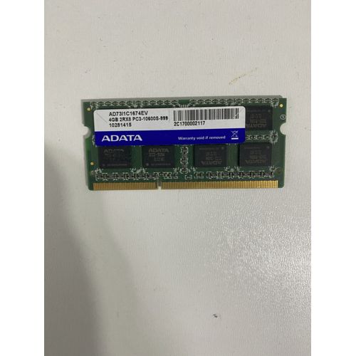 AD73I1C1674EV 4GB 2RX8 PC3-10600S-999 ADATA Technology 4gb So-dimm 1066 Mhz Ddr3 Sdram