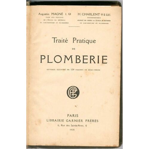 Traite Pratique De Plomberie - 1928