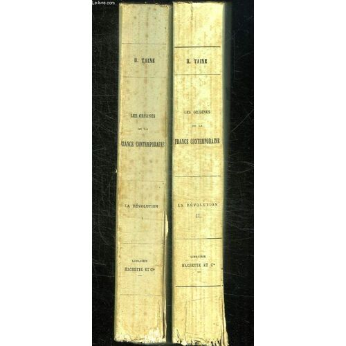 2 Tomes. Les Origines De La France. La Revolution.