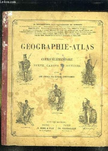 Geographie Atlas Du Cours Elementaire Texte, Cartes Et Devoirs.