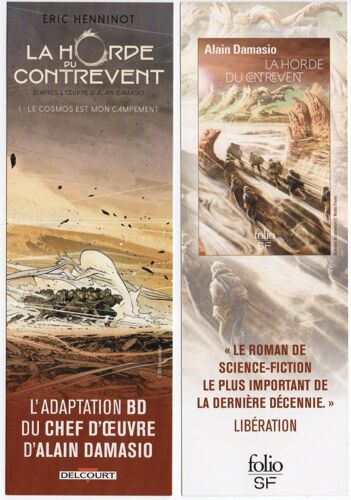 Marque Page Delcourt "La Horde Du Contrevent"