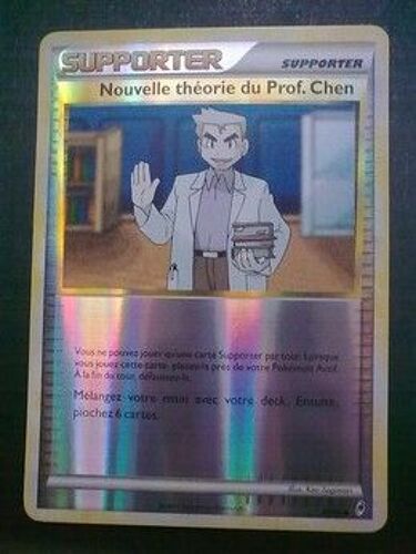 Carte Pokemon - Supporter Nouvelle Theorie Du Prof Chen - Holo Peu Commune 83/95 - Appel Des Legendes