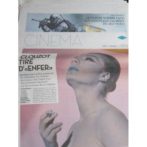 Suppl. Cinéma De Libération Du 10/11/09 : L'enfer De Clouzot - Films De Guerre Face Aux Jeux Vidéo