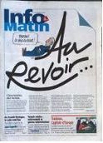 Info Matin N° 508 (Journal Du 8 Janvier 1996)