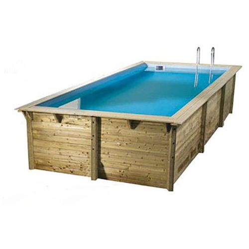 Pose hors-sol Ubbink Ibiza L. 500 x l. 800 x H. 140 cm 43 900 L Filtration à sable 13 000 L/h Liner Gris