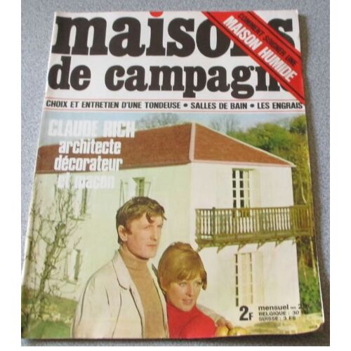 Maisons De Campagne N°29 - Année 1970 - Choix Et Entretien D'une Tondeuse - Salles De Bains - Les Engrais - Reportage : Claude Rich Architecte Décorateur Et Maçon