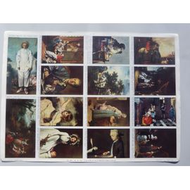 4 Planches De 16 Images Couleurs ¿ Editions Arnaud ¿ 1951 ¿ Chefs D¿¿Uvre De La Peinture ¿ 15-18 Ème S.