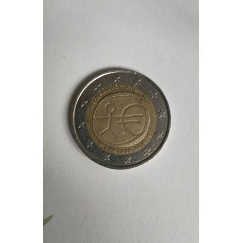 Pièce De Monnaie Euros Rare 2€ République Française Uem-1999-2009