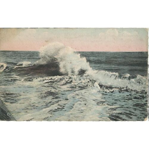 Palavas-Les-Flots - Vagues À La Jetée , Méditerranée 1910