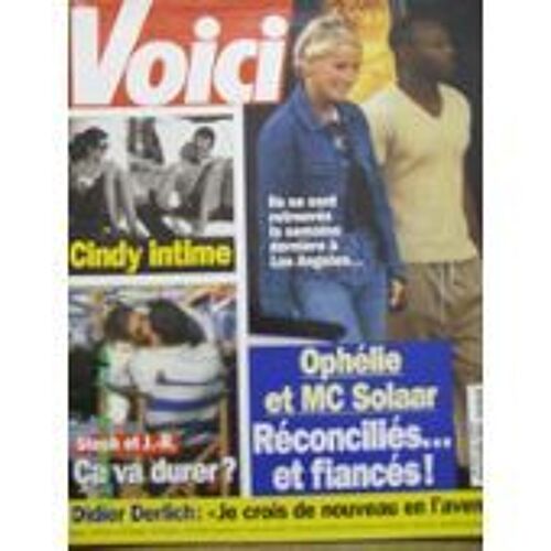 Voici Ophelie Winter & Mc Solaar 2p/ Harvey Keitel 1.5p/ Michael Douglas 1p/ Richard Gere 1p/ Schwarzenegger 1.5p/ Didier Derlich 2p/ Serie Urgences 2p/ Cindy Crawford 2p/ Mickey Rourke 1p/  522