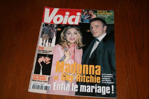 Voici Philippe Noiret 1p/ Madonna 2p/ Paula Yates 1.5p/ Eric Judor 2p/ Agassi & Steffi Graf 4p/ Meg Ryan & Russell Crowe 1.5p/ Dennis Quaid 1p/ Gad Elmaleh & Anne Brochet 1p/ Kylie Minogue 1p/ Geri Halliwell 1p/ Liz Hurley 2p/  672