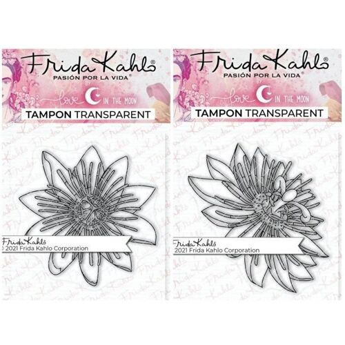 Tampons Créatifs - Frida Kahlo - Passiflore 2 + Passiflore 3 - 9,5 X 6,5 Cm