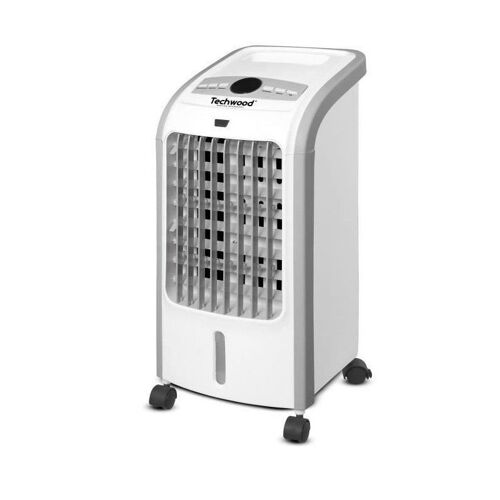 Techwood Rafraîchisseur d'air - Flux d'air 300m3/h - 80W - Reservoir 4L - Minuterie - Oscilation horizontale et verticale
