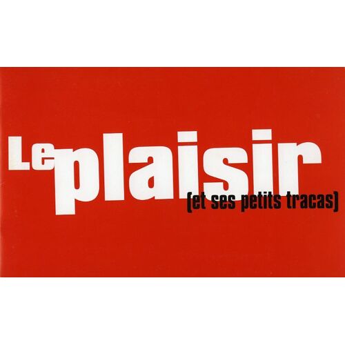 Le Plaisir (Et Ses Petits Tracas), Dossier De Presse, De Nicolas Boukhrief, Avec Vincent Cassel