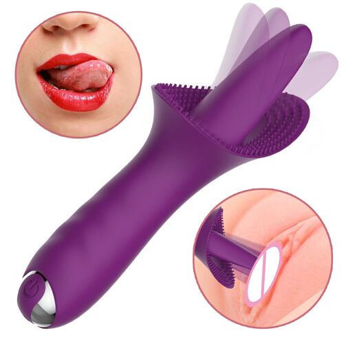 Vibrateur Léchant La Langue, Stimulateur De Clitoris Et De Mamelon Vaginal, Point G, Massage De L'orgasme, Jouet Sexuel Pour Femme Adulte