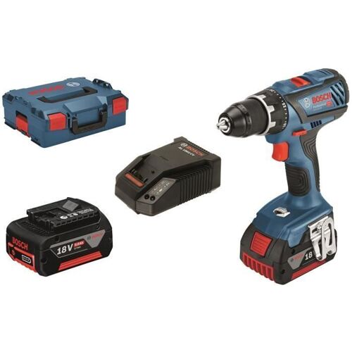 Bosch Perceuse-visseuse sans fil GSR 18V-28, 2 x batteries GBA 18V, chargeur AL 1820 CV - 06019H4109