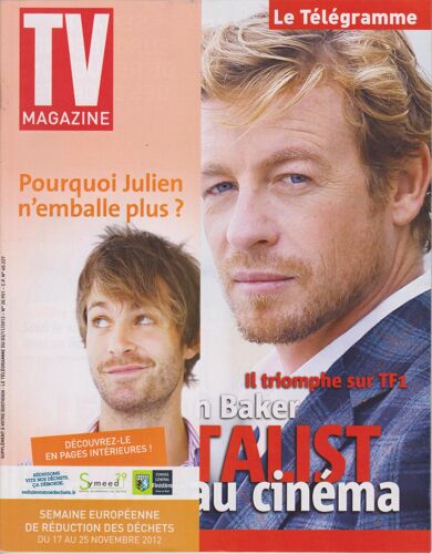 Tv Magazine N° 20.951 - Simon Baker : L'échappée Londonienne Du Mentalist