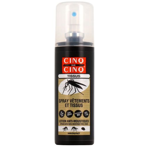 Cinq sur Cinq Spray Vêtements et Tissus Lotion Anti-Moustiques 100ml