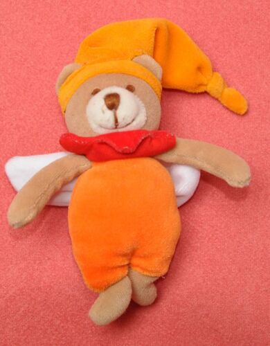 Doudou Ours Grelot Hochet H Env 15/16 Cm