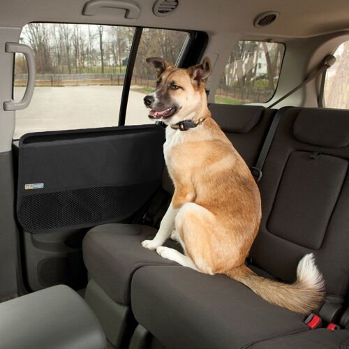 Kurgo Protection De Porte Intérieure De Voiture Pour Chien, Imperméable Et Anti-Déchirure, Taille Ajustable ? Convient À La Plupart Des Véhicules, Noir, Car Door Guard, 01158