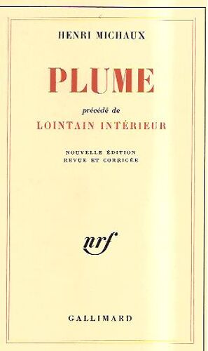 Plume Précédé De Lointain Interieur