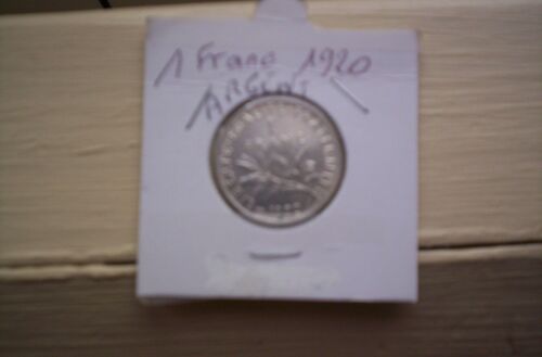 1 Francs Semeuse Argent 1920