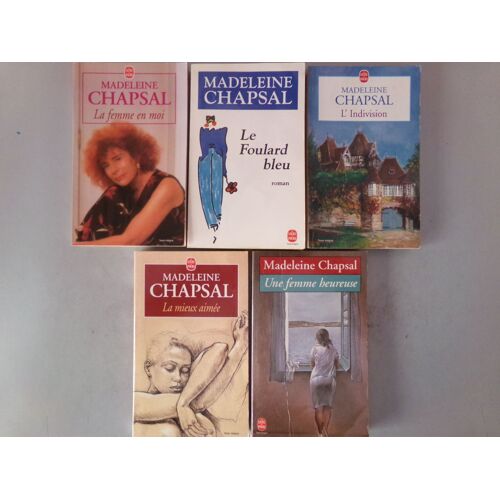 Lot De 5 Livres - Romans / Madeleine Chapsal / Editions Livre De Poche