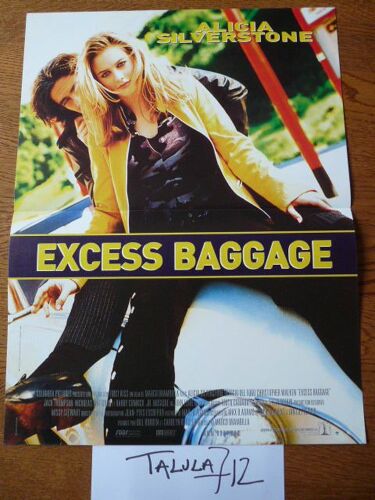 Excess Baggage De Marco Brambilla Avec Alicia Silverstone  - Affiche Originale De Cinéma 40 X 60 Cm