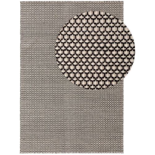 Tapis De Laine Hector Beige/Noir 120x170 Cm - Tapis Nature