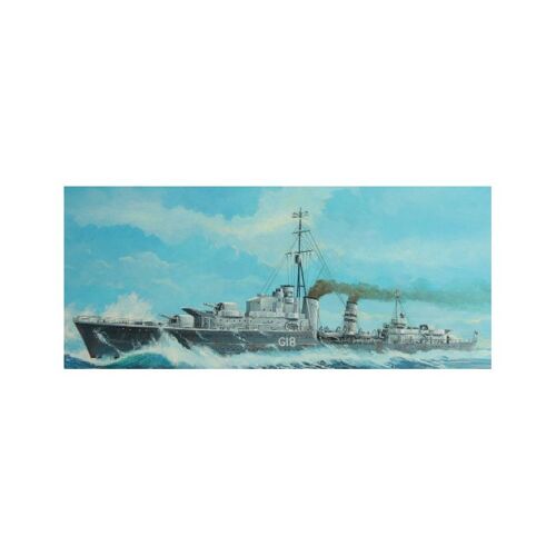 Hms Zulu (F18) Destroyer De Classe Tribal 1941 - Trumpeter Tsm-5758-Trumpeter-Trumpeter