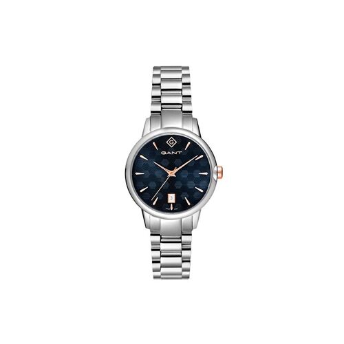 Rel Gant Rutherford 35 3h Azul Ao Prate