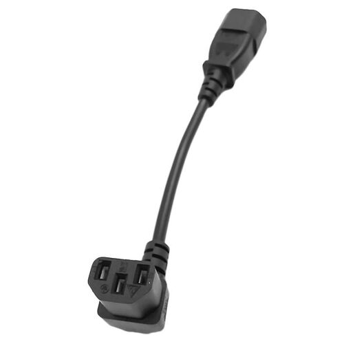 Power Extension Cord, C14 to C13 Lower Elbow Pin Type Male to Female Power Cord for Rice Cooker, El
