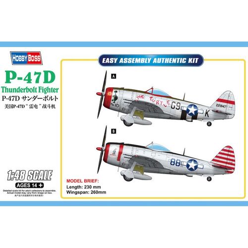 Republic P-47d Thunderbolt - Maquette D'avion Hobby Boss Hb85811-Hobby Boss