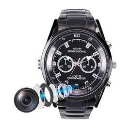 Montre Caméra Espion HD 1080p Vision Nuit Détection Mouvement Audio Vidéo ROM 64 Go Noir YONIS