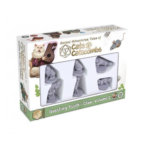 Animal Adventures Cats & Catacombs: Questing Tooth & Claw Pack 6 Figurines Volume 2 - Anglais - Steamforged Games Sfgaacc-002