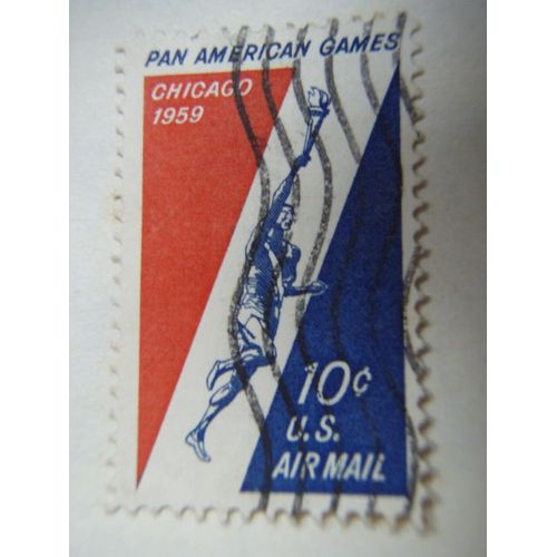 Timbre Usa - Pan Américan Games, Chicago 1959. U.S. Air Mail