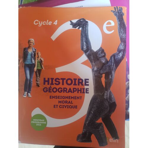 Manuel D'histoire Géographie Belin 3ème