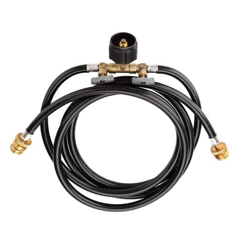 5ft/60inch/152cm Y-Type 350psi High Pressure Bifurcated Connecting Pipe Needle Valve Control