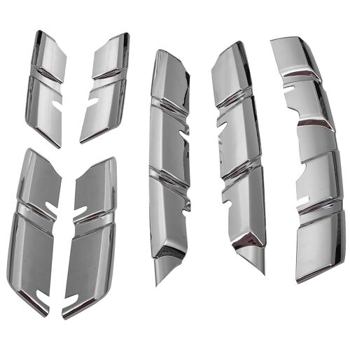 Car Front Grille Cover Trim Molding Chrome Abs Protector Sticker For Kadjar 2015 2016 2017