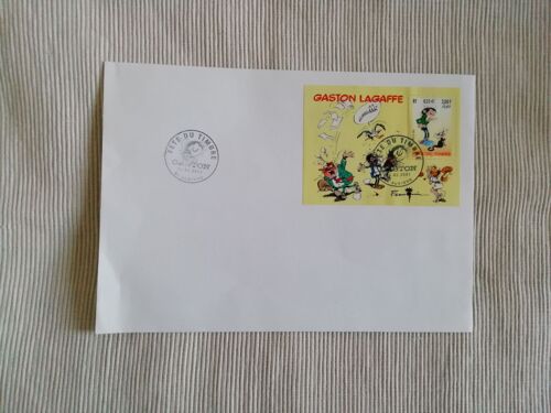Enveloppe 1er Jour France Gaston Lagaffe N° 1