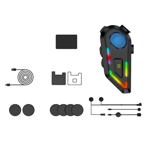 Bluetooth 5.4 Helmet Headset Wireless Hands-Free Call Phone Kit Motorcycle Waterproof Earphone Musi