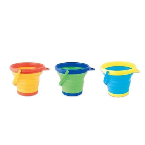 Seau Pliable 3 Pièces, Ensemble De Seaux De Sable Pour Enfants, Seau, Plage Polyvalente, Seau De Sable, Pour La Plage