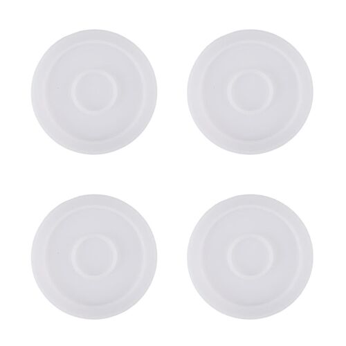 4 Pack Round Silicone Coaster Molds,Clear Epoxy Molds For Casting With Resin,Concrete,Cement And Po