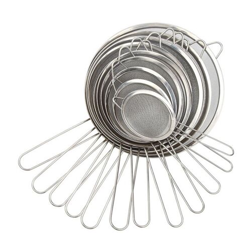 Tamis À Maille Fine En Fil D'acier Inoxydable, Passoire À Farine, Tamis À Huile, Outils De Cuisine Bricolage Pour Filtrer Les Aliments